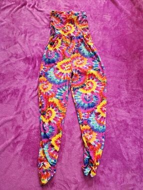 Love Strapless Tie Dye Romper